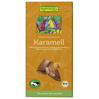Schokolade Vollm. mit Karamellfüllung