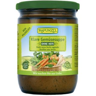 Klare Gemüsesuppe, ohne Hefe