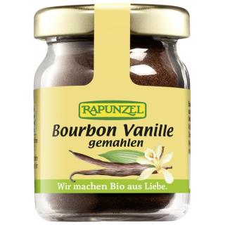 Bourbon-Vanillepulver im Glas