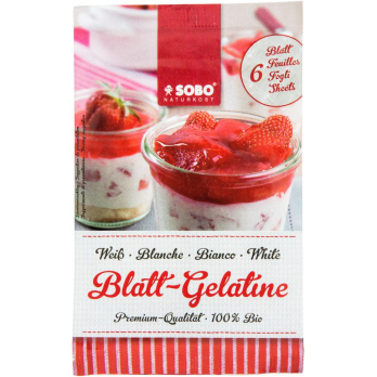 Gelatine 6 Blatt Abverkauf