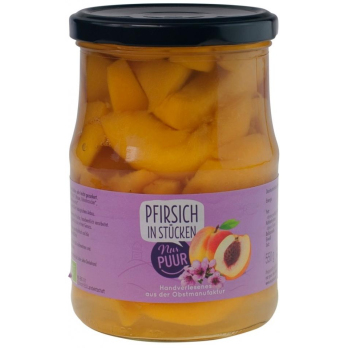 Pfirsich Stücke i. Glas