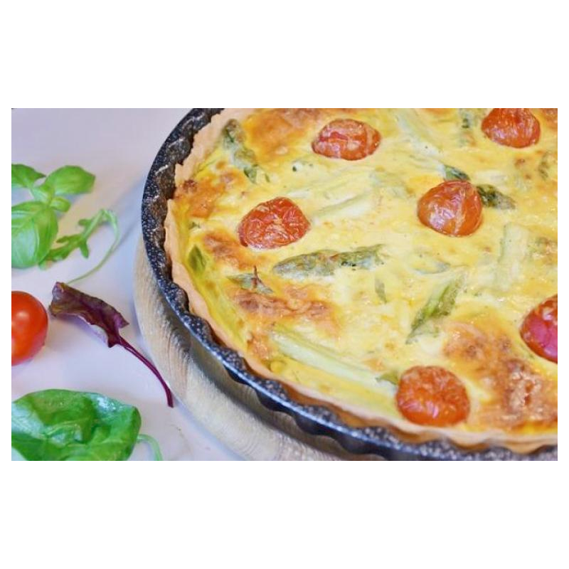 Mangold-Tomaten-Quiche m. Feta