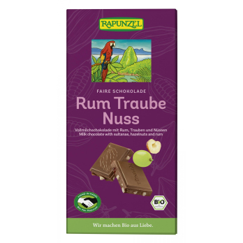 Rum-Trauben-Nuss Schokolade